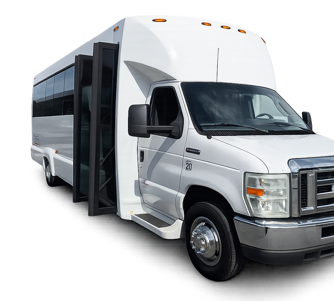 White Party Bus 20 Passengers